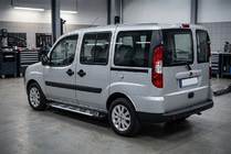 Fiat Doblo I 2005–2010 Sidosteg Sunrise (2 st, aluminium) foto 1