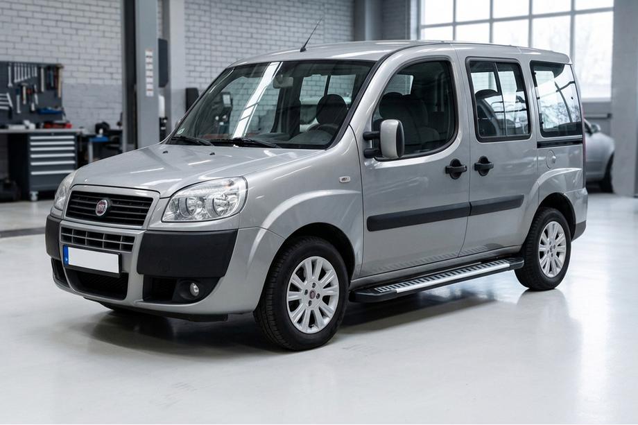 Fiat Doblo I 2005–2010 Sidosteg Line (2 st, aluminium) Image