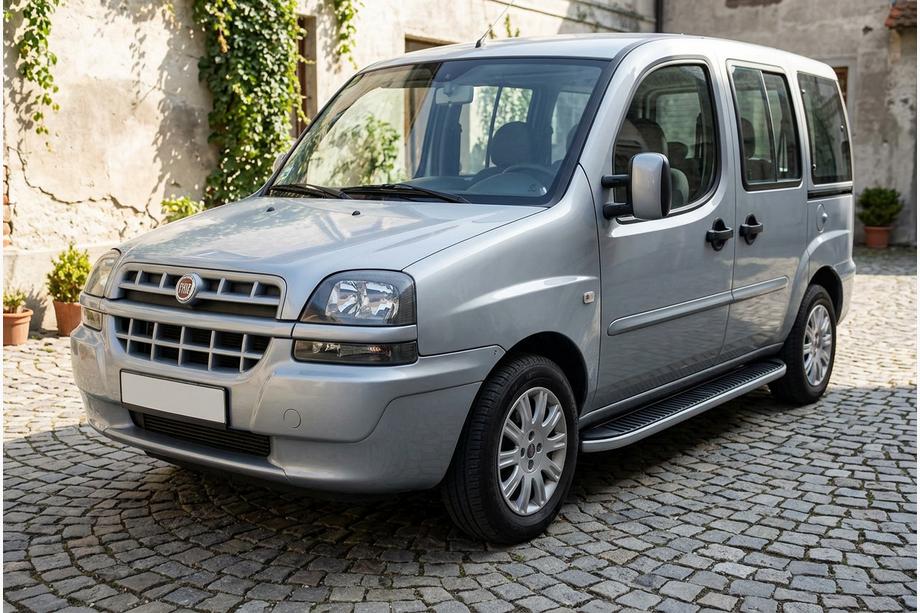 Fiat Doblo I 2005–2010 Sidosteg Tayga (2 st, aluminium) Image