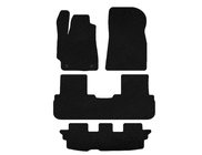 Toyota Highlander 2008–2013 Textilmattor Classic (3 rader, svart) foto 1