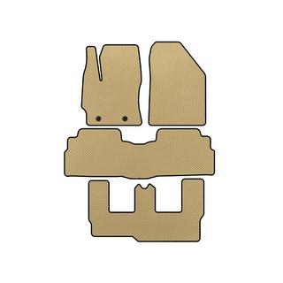 EVA bilmattor (3 rader, 7-sits, beige)