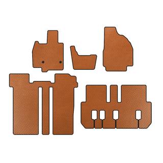 EVA-bilmattor (3 rader, 6-sits, orange)