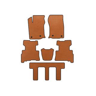 EVA bilmattor (3 rader, 2014-2024, 7-sits, Orange)