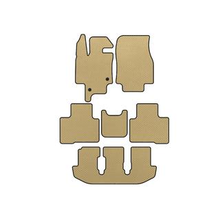 EVA bilmattor (3 rader, 7-sits, beige)