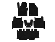 Volkswagen Touran 2003–2010 Premium textilmattor (3 rader, 2006-2010, 7-sits, svart) foto 1