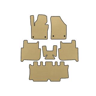 EVA-bilmattor (3 rader, 2006-2010, 7-sits, beige)