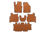 Volkswagen Touran 2003–2010 EVA bilmattor (3 rader, 2006-2010, 7-sits, Orange) foto 1