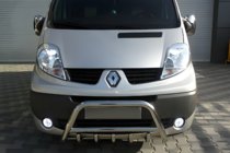 Renault Trafic 2001–2015 Frontbåge WT003-4 (rostfritt stål) Med Renault-logotyp foto 1