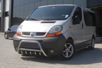 Renault Trafic 2001–2015 Frontbåge WT003-4 (rostfritt stål) Med Renault-logotyp foto 2