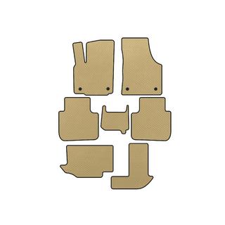 EVA bilmattor (3 rader, 7-sits, beige)