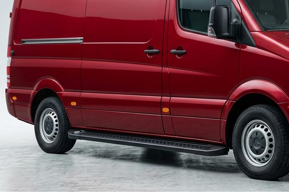 Volkswagen Crafter 2006–2016 Sidosteg Allmond Black (2 st, aluminium) Image