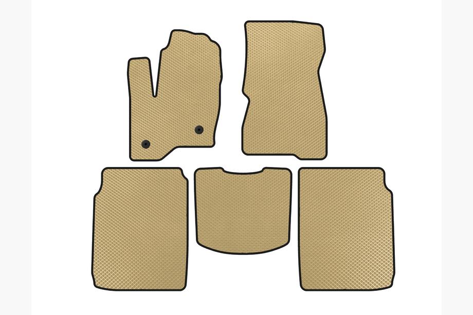 Ford Flex 2009–2019 EVA bilmattor (2 rader, 2013-2019, beige) Image