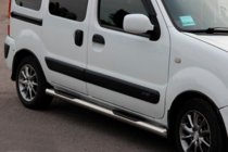 Renault Kangoo 1998–2008 Sidorör (2 st, rostfritt) foto 1