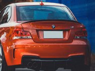 BMW 1-serie E81/E82/E87/E88 2004–2011 Spoiler P-Style (för E82, svart högglans) foto 1