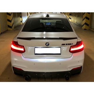 M4-Style spoiler (för F22, blanksvart) foto 1