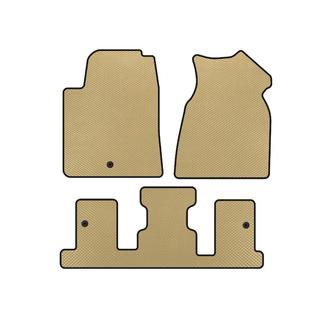 EVA bilmattor (1+3:e raden, 2013-2017, Beige) GMC Acadia 2006–2017
