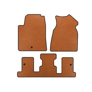 EVA-golvmattor (1+3 rader, 2013-2017, orange) GMC Acadia 2006–2017