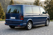 Volkswagen T5 Transporter 2003–2010 Sidosteg RedLine V1 (2 st, aluminium) Kort hjulbas foto 1