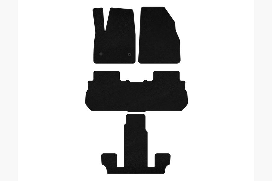 GMC Acadia 2017– Textilmattor Deluxe (3 rader, 2017-2019, svart) Image