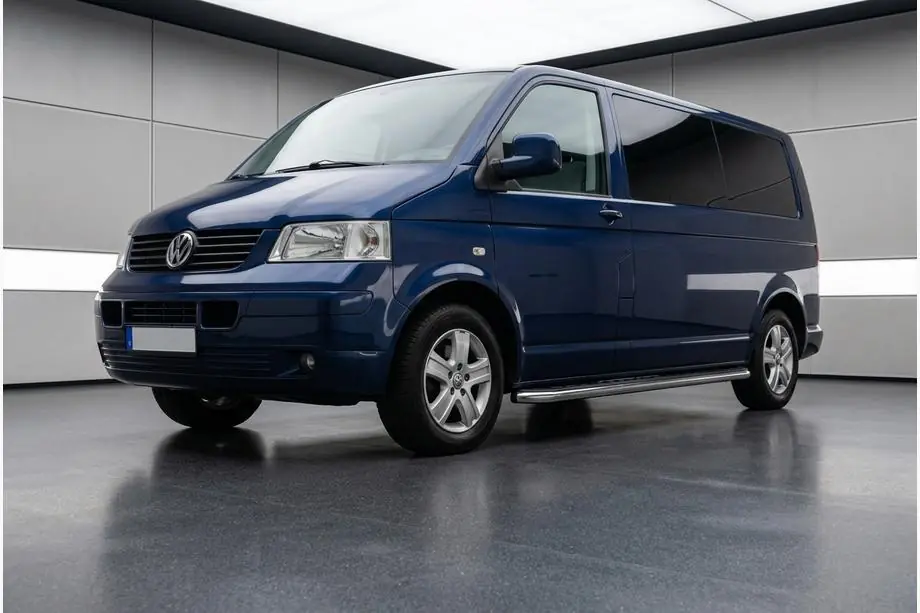 Volkswagen T5 Transporter 2003–2010 Sidosteg Maydos V1 (2 st, aluminium ↗ rostfritt stål) Foto 1