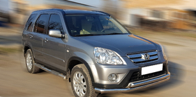 Honda CRV 2001–2006 Främre frontbåge ST014 (rostfritt) Ø60/42 mm foto 2
