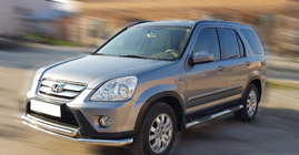 Honda CRV 2001–2006 Främre frontbåge ST014 (rostfritt) Ø60/42 mm foto 3