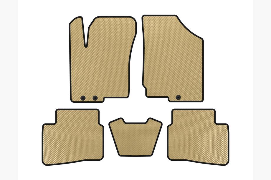Kia Forte 2008–2024 EVA-golvmattor för kupé (2008-2012, beige) Image