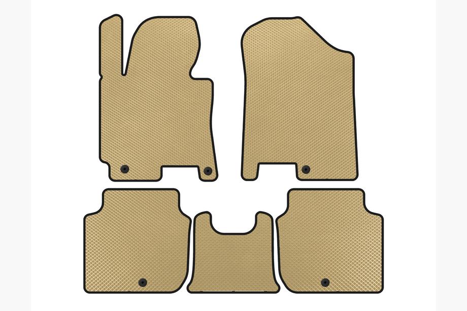 Kia Forte 2008–2024 EVA-golvmattor för kupé (2012-2016, Beige) Image