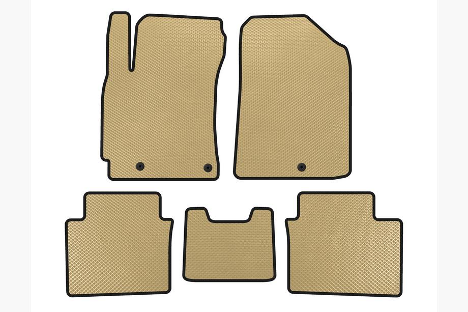 Kia Forte 2008–2024 EVA bilmattor till kupén (2018-2021, Beige) Image