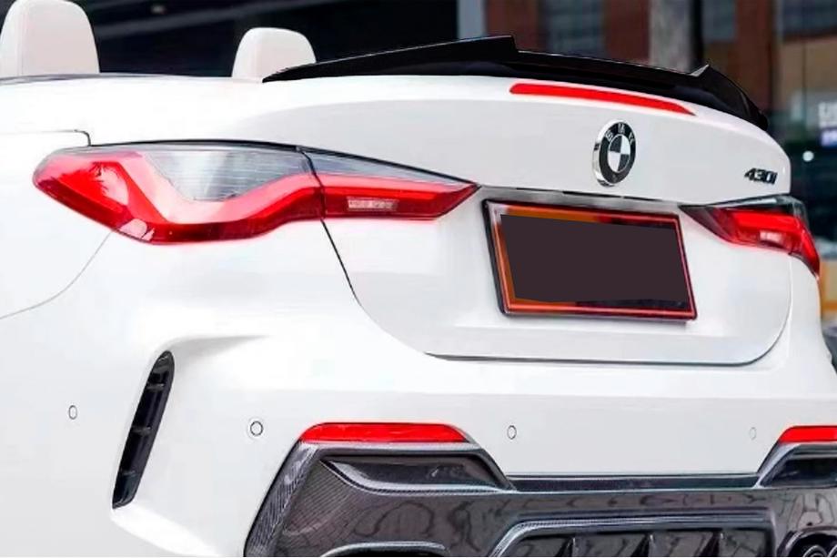 BMW 4-serien G22/23/26 2020– M4-Style spoiler (för G23, svart högglans) Image