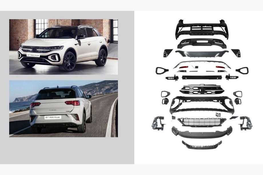 Volkswagen T-Roc 2017–2025 R-Line karosskit (för 2022+) Foto 1
