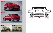 Volkswagen Golf 8 2019– GTI bodykit (för R-Line) foto 1