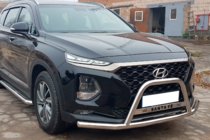 Hyundai Santa Fe 4 2018–2023 Kängurubåge "med mustasch" WT006 (rostfritt stål) foto 3