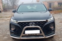 Hyundai Santa Fe 4 2018–2023 Kängurubåge "med mustasch" WT006 (rostfritt stål) foto 1