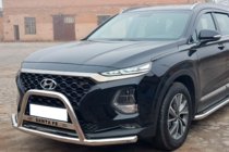 Hyundai Santa Fe 4 2018–2023 Kängurubåge "med mustasch" WT006 (rostfritt stål) foto 2