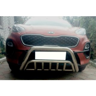 Främre frontbåge WT002 (rostfritt stål) Kia Sportage 2015–2021 foto 2