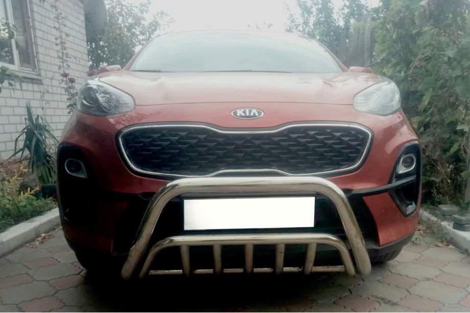 Kia Sportage 2015–2021 Främre frontbåge WT002 (rostfritt stål) Image