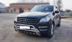 Mercedes GLE/ML class W166 2011–2018 Frontbåge WT003 (rostfritt stål) foto 2