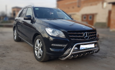 Mercedes GLE/ML class W166 2011–2018 Frontbåge WT003 (rostfritt stål) foto 3