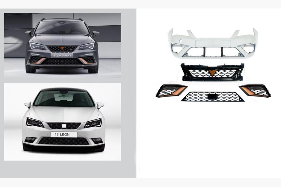 Seat Leon 2013–2020 Facelift-kit till 2017+ Cupra R (för 2013-2017) Image