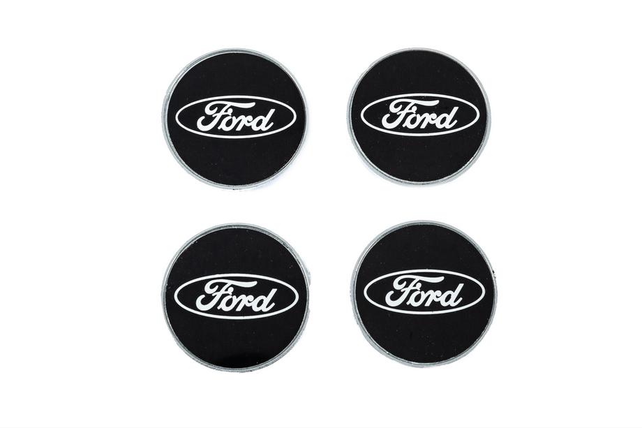 Ford Fälgcentrumkåpor 54,5/50 mm svarta (4 st) Image