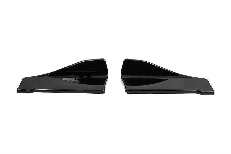 Universella flap sidokjolsförlängare typ-C (2 st, blanksvart, ABS-plast) Foto 2