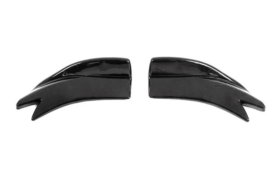 Universella flap sidokjolsförlängare typ F (2 st, svart högglans, ABS-plast) Foto 5