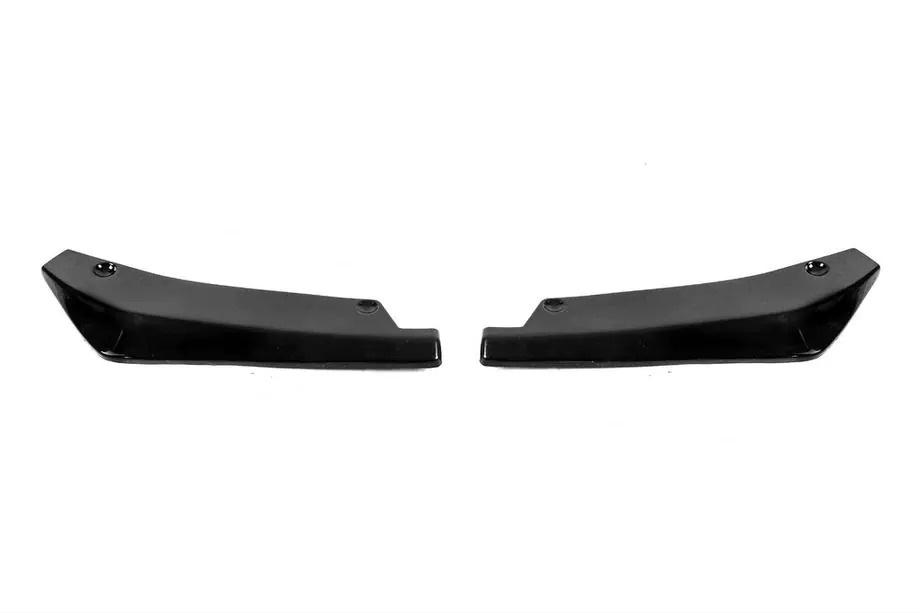Universella Flap sidokjolar för trösklar typ A (2 st, blanksvart, ABS-plast) Foto 1