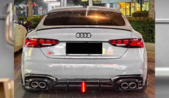 Audi A5 2016–2025 Bakre stötfångardiffusor V3 (för S-Line 2021-2025, Carbon) foto 1