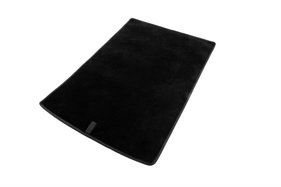 BMW 5/i5-serie G60/G60E/G61 2023– Textil bagagerumsmatta Classic (för G60, svart) Foto 2