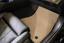 BMW 5/i5-serie G60/G60E/G61 2023– EVA bilmattor (för G60/61, beige) foto 2