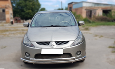 Mitsubishi Grandis 2003–2011 Främre frontbåge ST014 (rostfritt) foto 1