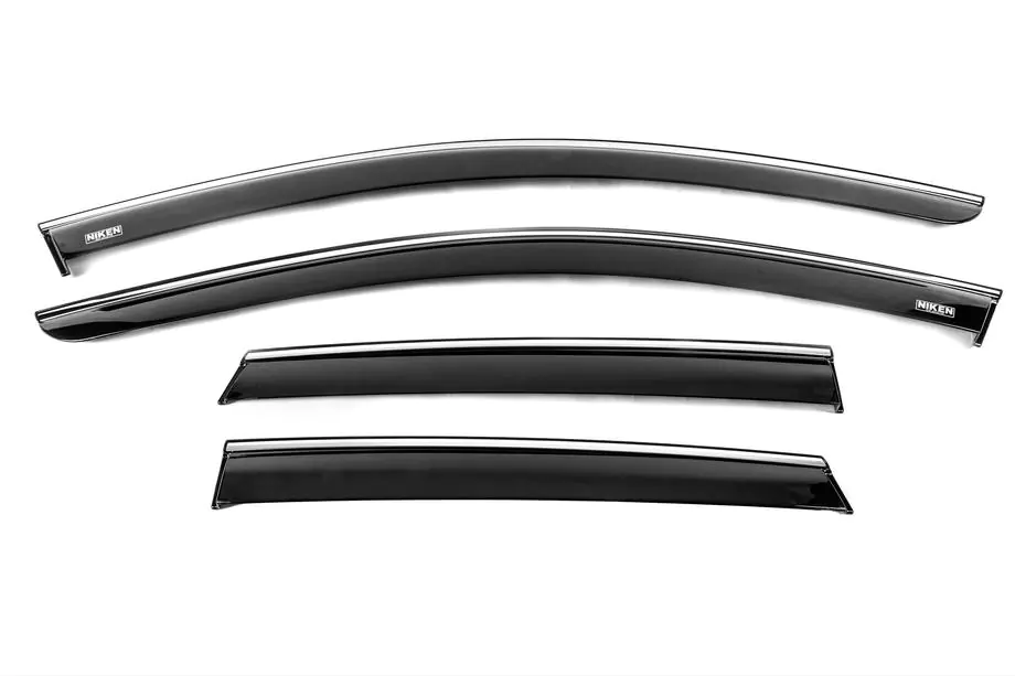 Volkswagen Taigo 2020– Vindavvisare med kromlist (4 st, Niken) Image