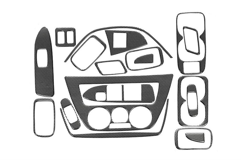 Mitsubishi Lancer 9 2004–2008 Instrumentpanelöverdrag V2 (Meric) Image